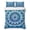 White Lake Blue Light Blue, variant on Queen Quilt Set 90''x96'', Blue Ombre Butterfly Lightweight Bedspread Coverlet Set with 2 Pillow Shams, Pastoral Farmhouse Butterflies Breathable All Season Quilt Bedding for Bedroom/Guest Room