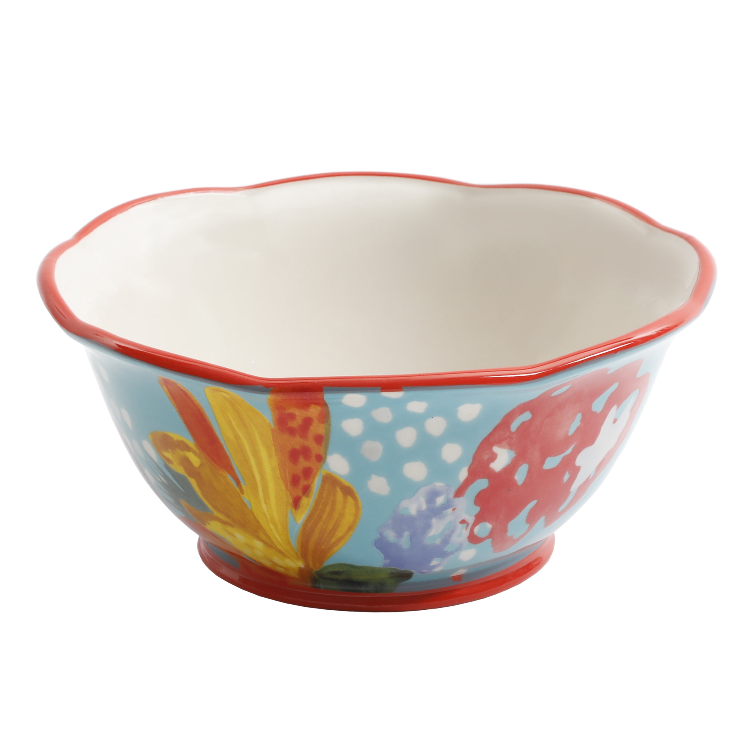 The Pioneer Woman Celia 4-Piece Bowl Set, Teal