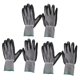 thumbnail image 4 of Guantes de trabajo 3 pares de guantes de trabajo de goma de nitrilo de seguridad resistentes a los cortes Protector de manosL, 4 of 8