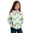thumbnail image 4 of Confree Girl'S Hooded Sweatshirt Cartoon Print Long Sleeve Hoodies Sweatshirts Spring Autumn Everyday Wear Breathable Casual For Girls Pullover Tops Size 2-3 Years Blue, 4 of 4