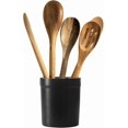 thumbnail image 1 of czcpp-Countertop Utensil Holder, Black, Ceramic Utensil Crock, 1 of 4