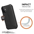 thumbnail image 3 of UAG iPhone 12 Mini Case [5.4-inch screen] Flip Folio Cover with Card Slots & Viewing Stand Feather-Light Rugged Metropolis Protective Cover, Italian Leather LTHR ARMR Black, 3 of 5