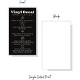 thumbnail image 3 of Vinyl Decal Application Instruction Cards  50 Pack  2x3.5 inches Business Card  Vinyl Decal Supplies  Black and White Design, 3 of 7
