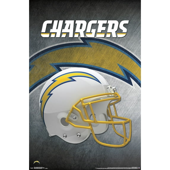 Los Angeles Chargers - Helmet Poster and Poster Clip Bundle