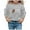 Grey, variant on QITESHIPIN Girls Football Print Pullover Hoodie Long Sleeve Sport Theme Casual Comfortable Sweatshirt Grey,5-6 Years