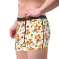 thumbnail image 3 of Wukai Forest Squirrel Print Men’s Underwear Breathable Boxer Briefs,&nbsp;Moisture Wicking & Breathable-Large, 3 of 7