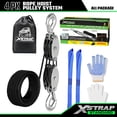 thumbnail image 4 of XSTRAP STANDARD Heavy-Duty 2,000 lb Breaking Strength 50 ft Rope Hoist, with 2 pcs Soft Loops, 4 of 9