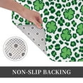 thumbnail image 6 of Yiaed Leopard print St. Patrick's Day Print Flannel Doormat Mat Outdoor Indoor Door Mats, Non Slip Durable Entrance Rugs for Outside Entry, Porch, Resist Dirt, 16"x24", 6 of 7