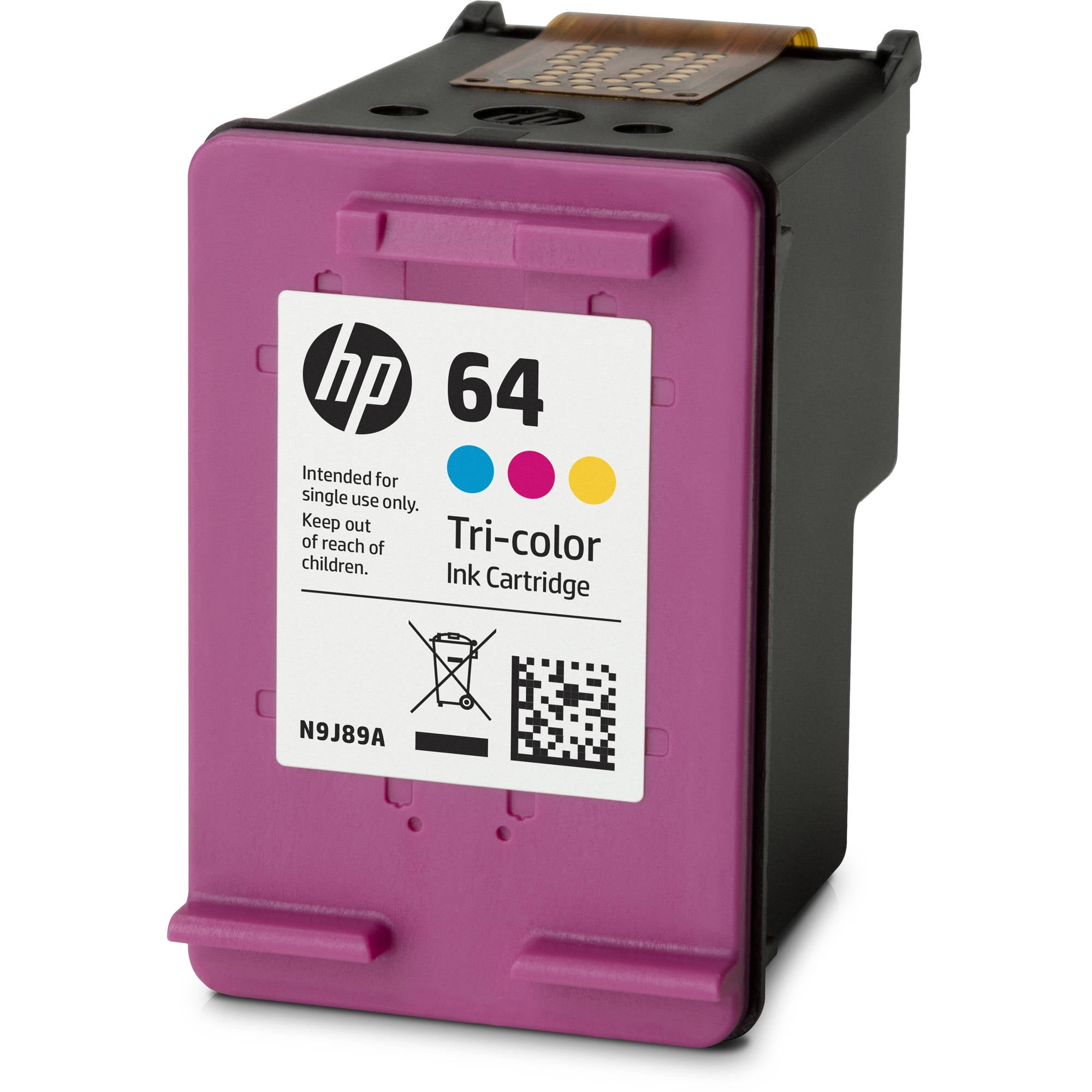 Hp 64 Tri Color Original Ink Cartridge N9j89an Walmart Com