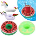 thumbnail image 2 of Mini Pool Drink Floats Inflatable Drink Holder Drink Floaties Floating Cup For Summer Swimming Pool Party Baby Shower Accessory Style B, 2 of 5