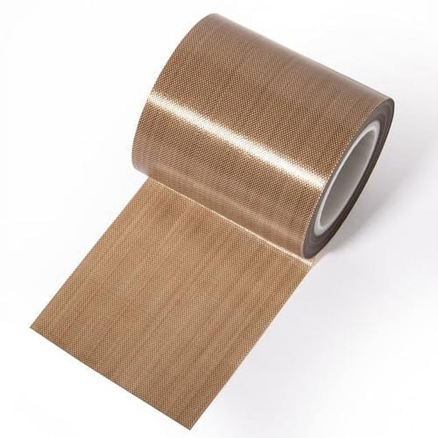 Teflon Tape, 3" x 33ft x 0.18mm High Temperature PTFE Coated Fiberglass Adhesive Tape 3 inch x 33 Feet 3 inch x 33 Feet