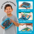 thumbnail image 4 of Bentgo Kids Prints Leak-Proof, 5-Compartment Bento-Style Kids Lunch Box - Ideal Portion Sizes for Ages 3-7, Durable, Drop-Proof, Dishwasher Safe, PFAS- & BPA-Free Materials (Dinosaur), 4 of 8