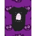thumbnail image 3 of Spooky Night. Cute Happy Ghost Bodysuit Infant -Image by Shutterstock,  6 Months, 3 of 4