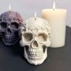 thumbnail image 2 of Molde para Vela con Forma de Calavera Rosa, para Hacer Tartas de Chocolate, Hecho A Mano, para Halloween, B, 2 of 5