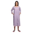 thumbnail image 4 of Moomaya Nightwear For Women Printed 3/4th Sleeve Cotton Knee Length Sleepwear, 4 of 6