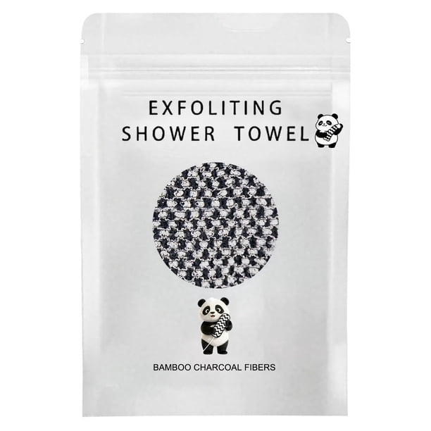 Pisexur Belleza Maquillaje Toalla de ducha exfoliante, toalla exfoliante extra larga, toallita exfoliante para hombres y mujeres, toallita exfoliante de doble cara, exfoliapara mujeres y hombres