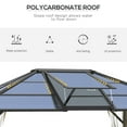 thumbnail image 3 of Outsunny 12' x 14' Hardtop Gazebo, Aluminum Frame and Polycarbonate Roof, 3 of 9
