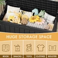 thumbnail image 4 of Devoko Indoor 82 Gallon Resin Deck Box, Black, 4 of 7