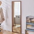 thumbnail image 3 of LBRO2M 65 "* 22.8" Full Length Mirror Arched Standing Floor Mirror Full Body Mirror, Brown, 3 of 6
