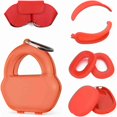 thumbnail image 1 of Étui Rigide 9 en 1 pour AirPods Max - Embouts & Étui Intelligent Durable avec Protection Complète pour Écouteurs Apple Pro Max (Rouge), 1 of 1