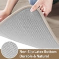 thumbnail image 4 of Alfombra de baño de espuma viscoelástica POWKOL, 61 x 40 cm, cómoda, suave, con gran absorción de agua, lavable a máquina, antideslizante, gruesa, fácil de secar, beige, 4 of 6