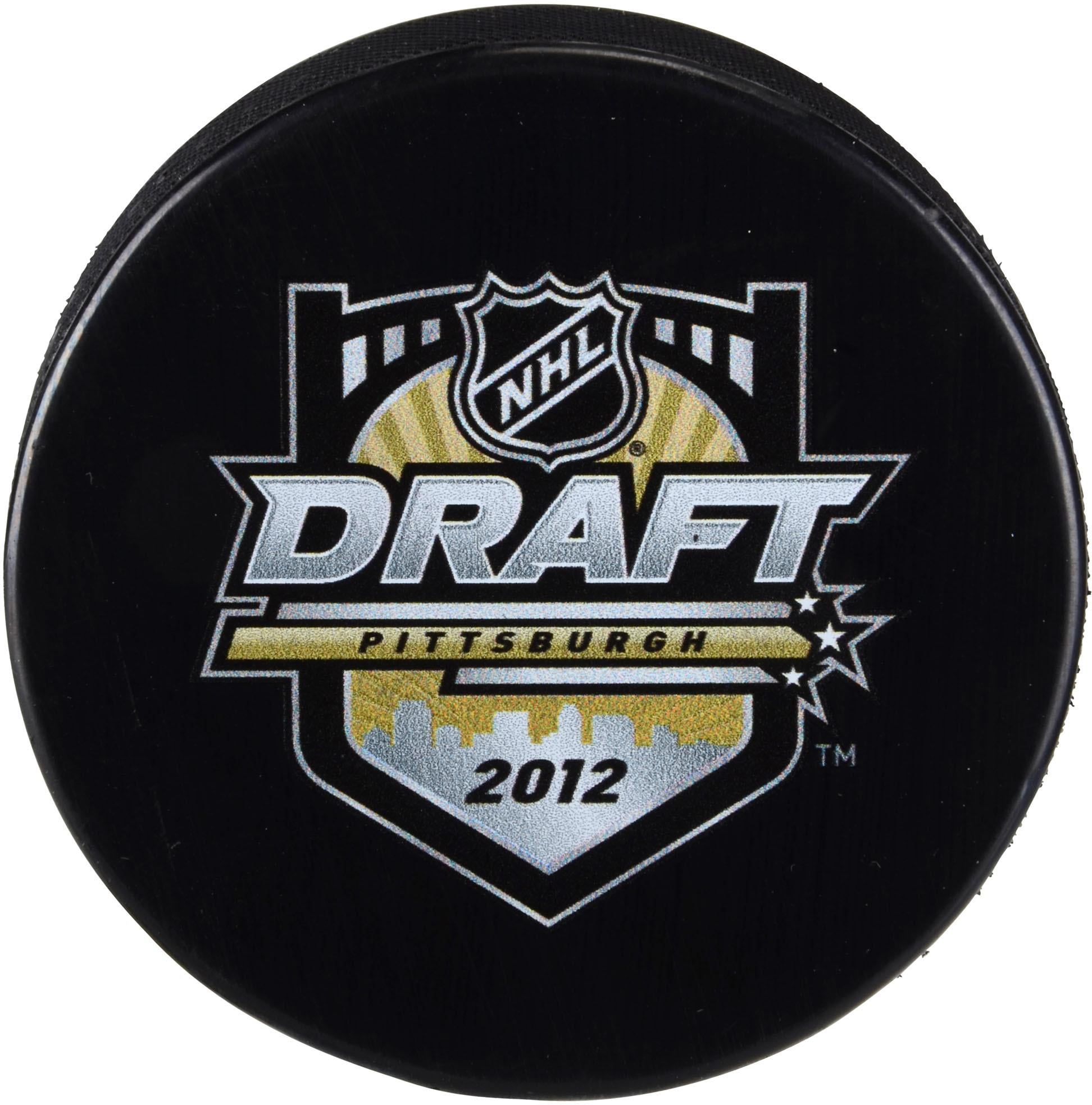 2012 NHL Draft Unsigned Draft Logo Hockey Puck