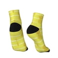 thumbnail image 4 of Bingfone Gold Pineapple Design Patterned Men'S Women'S Casual Cotton Socks, 4 of 9