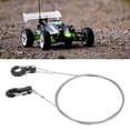 thumbnail image 1 of Trailer 2pcs RC Metal Trailer Hook Aluminum Alloy Steel Rope Lightweight Compact RC Chain Hook for SCX10 D90 TRX4, 1 of 8