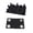 Black, variant on Gytml Slow Feed Bowl Insert, 13-Pillar Non-Clog Slow Eating Pad For Automatic Pet Feeders(White-5.71X4.53Inch)