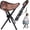Brown, variant on 2026 Ultra Durable  14.6 Inch Camo Folding Tripod Stool, 210 Lbs Heavy Duty Portable Hunting Seat for Camping, Fishing, Hiking, Beach, Garden & Outdoor Sketching