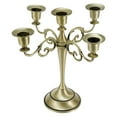 thumbnail image 3 of 5 Candle Metal Candelabra Candlestick 10'' Wedding Candle Holder , Bronze, 26.5x26cm, 3 of 6