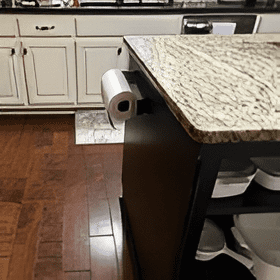 Paper Towel Holder Under Cabinet Wall Mount Stainless Steel Rack Kitchen