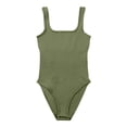 thumbnail image 4 of YDLCAFD Women's Bodysuits Sexy Ribbed Sleeveless Square Neck Sleeveless Tank Tops Bodysuits XL, 4 of 5