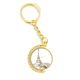 thumbnail image 1 of La Torre Eiffel, París, Francia Anillo de oro de metal llavero llavero, 1 of 3
