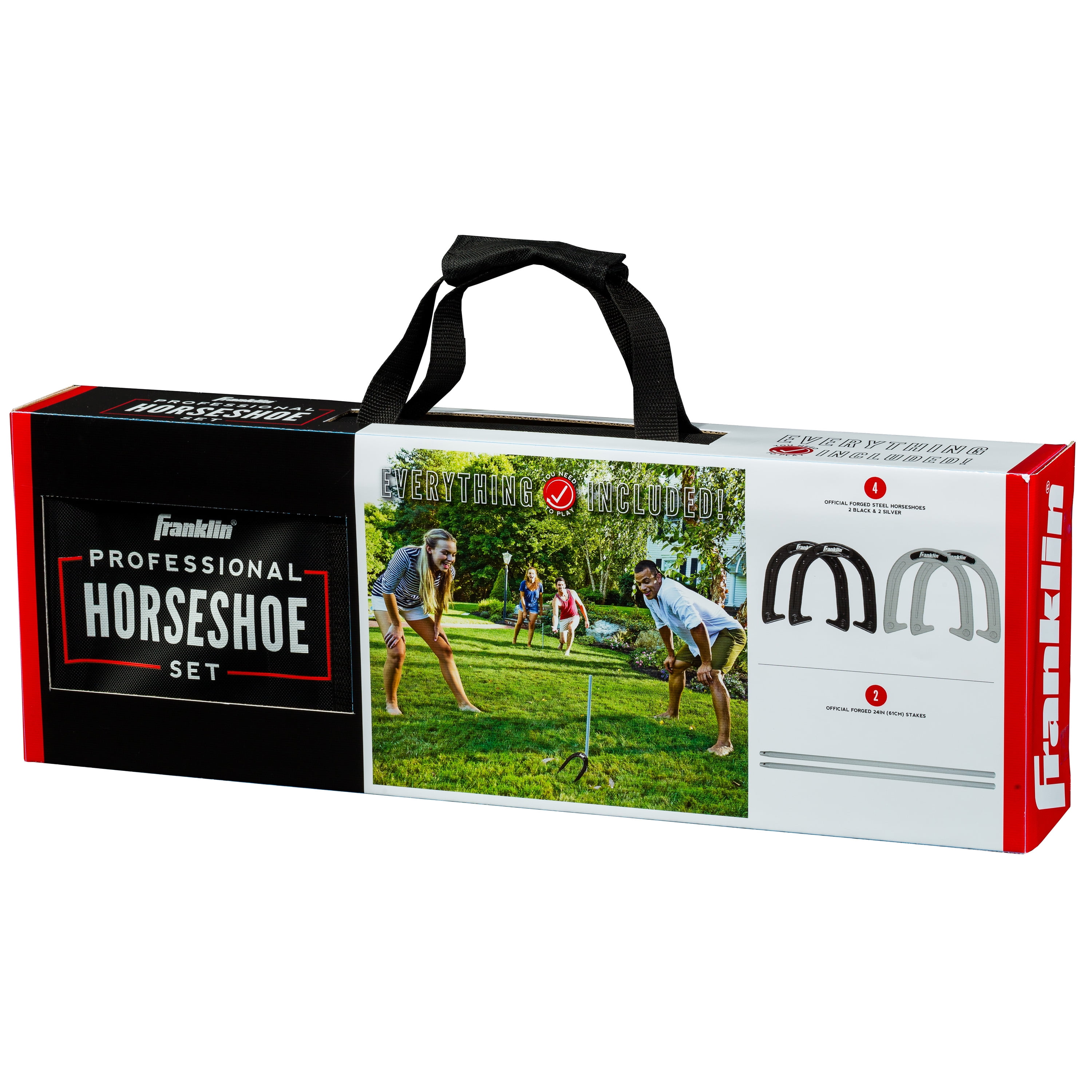 Franklin Sports Horseshoes - Beach or Backyard Horseshoe Play - Professional Set