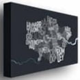 thumbnail image 2 of Trademark Art "London Borough Text Map" Canvas Wall Art by Michael Tompsett, 2 of 3