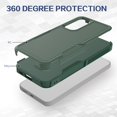 thumbnail image 2 of Decase Heavy-Duty Rugged Case for Samsung Galaxy S23 FE,Dual Layer Military Grade Drop Protection Anti-Fingerprint Anti-Scratch Hard Back Cover Silicone Bumper Shockproof Protective Case,Darkgreen, 2 of 5