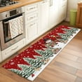 thumbnail image 2 of Runner Rugs 2x6 Ft, Red Christmas Non Slip Area Rugs for Kitchen Bedroom Entryway, Snowman Snowflake Xmas Tree Gifts Elk Winter Washable Carpet Runner Rug Floor Mats for Bedroom Home Decor, 2 of 9