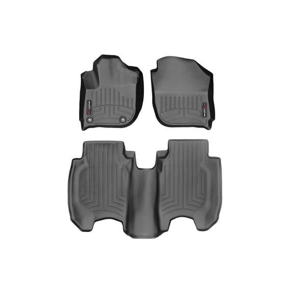 WeatherTech Custom Fit FloorLiners compatible with 2016-2022 Honda HR-V - 1st & 2nd Row, Black