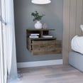 thumbnail image 2 of Wall-Mounted Floating Nightstand | Modern Design for Quick Item Access | Particle Board Structure | Facilitates Clutter-Free Storage, 2 of 4