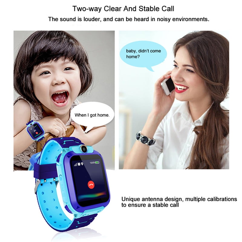 Q12b Children s Smart Watch Silicone Waterproof Positioning Touch Screen Smart Watch Walmart