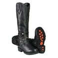 thumbnail image 2 of Milwaukee Leather MBL9371 Women's Black 18-Inch Leather Studded and Riveted Western Style Motorcycle Boots 8.5, 2 of 10