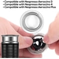 thumbnail image 3 of 2pcs Spring Coils for Nespresso Aeroccino 3/4 / Plus Whisk, Stainless Steel Milk Frother Whisk Spiral Coils Ring Replacement Parts for Nespresso Milk Frother Whisks Accessories, 3 of 4