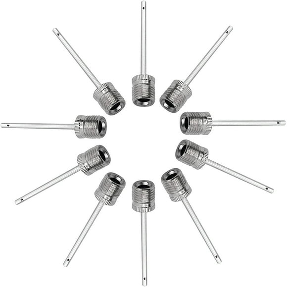 Xihbxyly Agujas para Inflar Balones de Baloncesto, Juego de 100 Piezas, Tamaño Universal para Fútbol, Baloncesto y Voleibol, Inflado Rápido con Dos Puertos, Ideal para Balones Deportivos, Incluye Caj