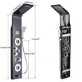 thumbnail image 6 of Bathroom Senlesen Stainless Steel LED Shower Panel Tower Faucet Set System Massage Body Jet, 6 of 7