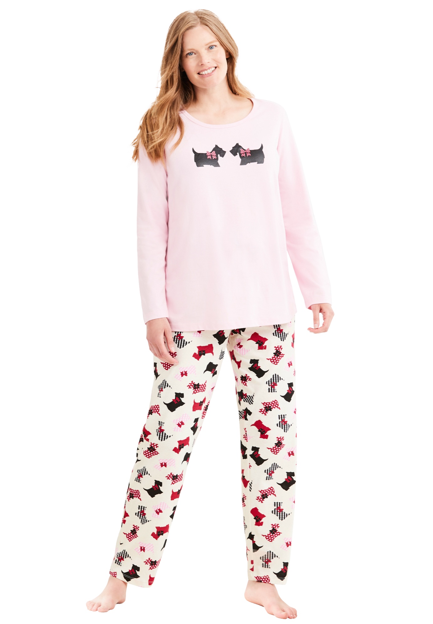 Womens knit pajamas long sleeve Clearance