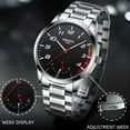thumbnail image 2 of Nibosi Mens Watches Top Brand Luxury Stainless Steel Business Men Wrist Watch Casual Date Quartz Clock Male Relogio Masculino - Quartz Wristwatches, 2 of 6