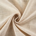 thumbnail image 6 of DriftAway Pinch Pleat Linen Textured Semi Sheer Solid Curtains Back Tabs Beige 30" Width X 96" Length, 6 of 8