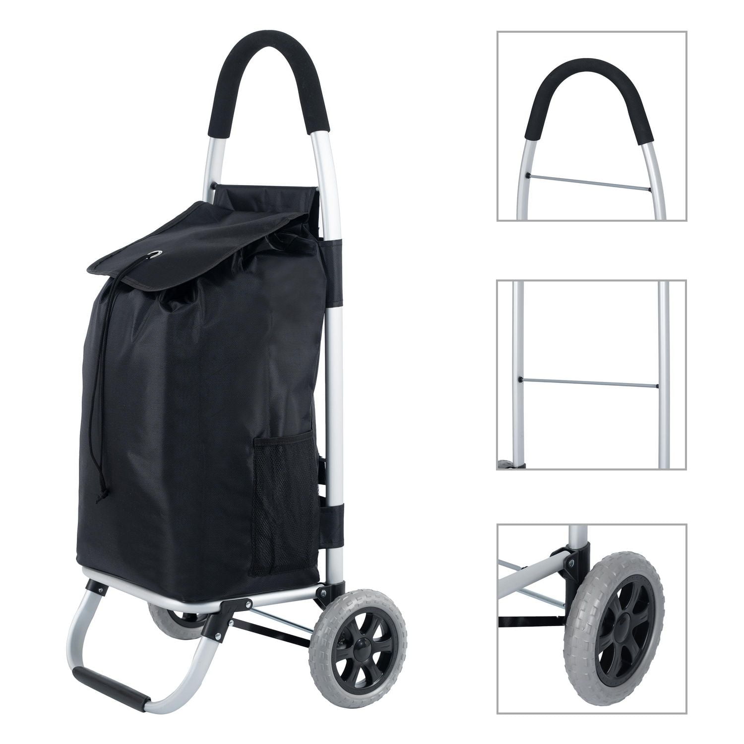 バッグ Picnic basket carry/shopping carry cart Folding Shopping Trolley Grocery Cart with Removable