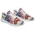thumbnail image 6 of Patriotic Shoes Red Truck God Bless America Print Sneakers Lightweight Comfortable Running Shoes for Men Women White Size 7, 6 of 7